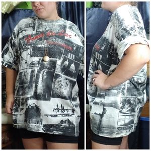 Accorn • vintage black white graphic Fond du lac t-shirt XL men's unisex